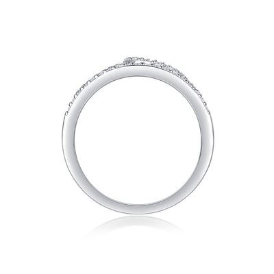 Crown Diamond Ring Luxury And Stylish Moissanite Silver Ring