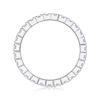 Multi-row Diamond Ring Luxury Fashion Set Moissanite Silver Ring