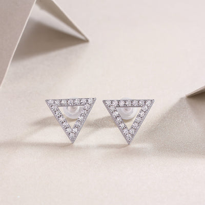Unique Diamond Set With Moissanite Silver Earrings Luxury Fashion Diamond Earrings Stud Earrings