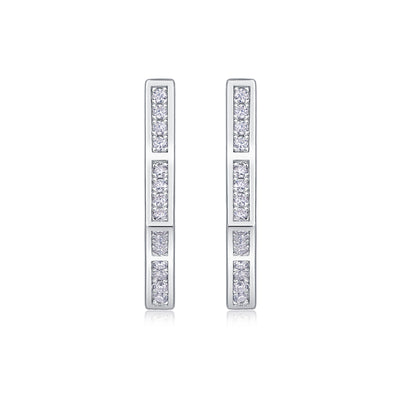 Galaxy Wandering Diamond Set Moissanite Silver Earrings Luxury Fashion Diamond Earrings Stud Earrings