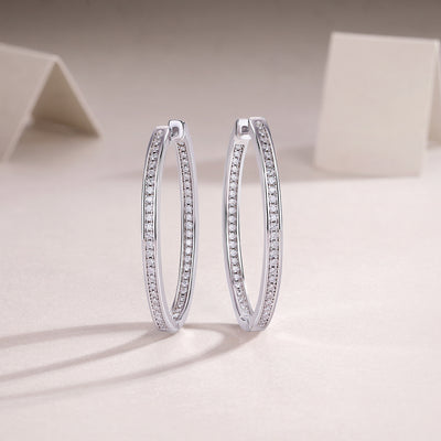 Born Female Master Luxury Fashion Diamond Earrings Stud Inlaid With Mosan Diamond Silver Jewelry