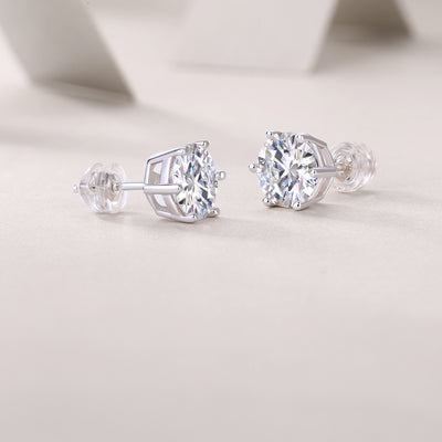 Years Quiet Good Luxury Fashion Diamond Earrings Stud Mosan Diamond Silver Jewelry