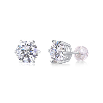 Years Quiet Good Luxury Fashion Diamond Earrings Stud Mosan Diamond Silver Jewelry