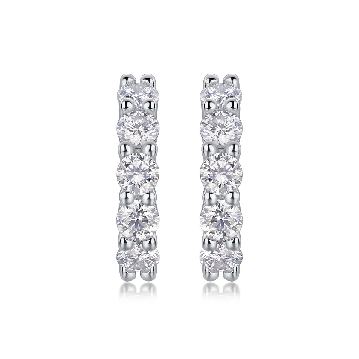 Dawn Diamond Set With Moissanite Silver Earrings Luxury Fashion Diamond Earrings Stud Earrings