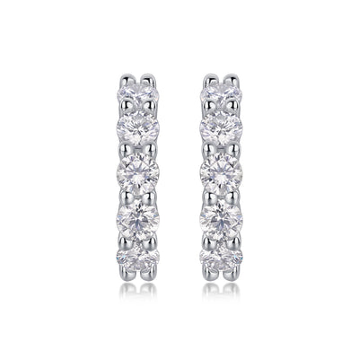 Dawn Diamond Set With Moissanite Silver Earrings Luxury Fashion Diamond Earrings Stud Earrings