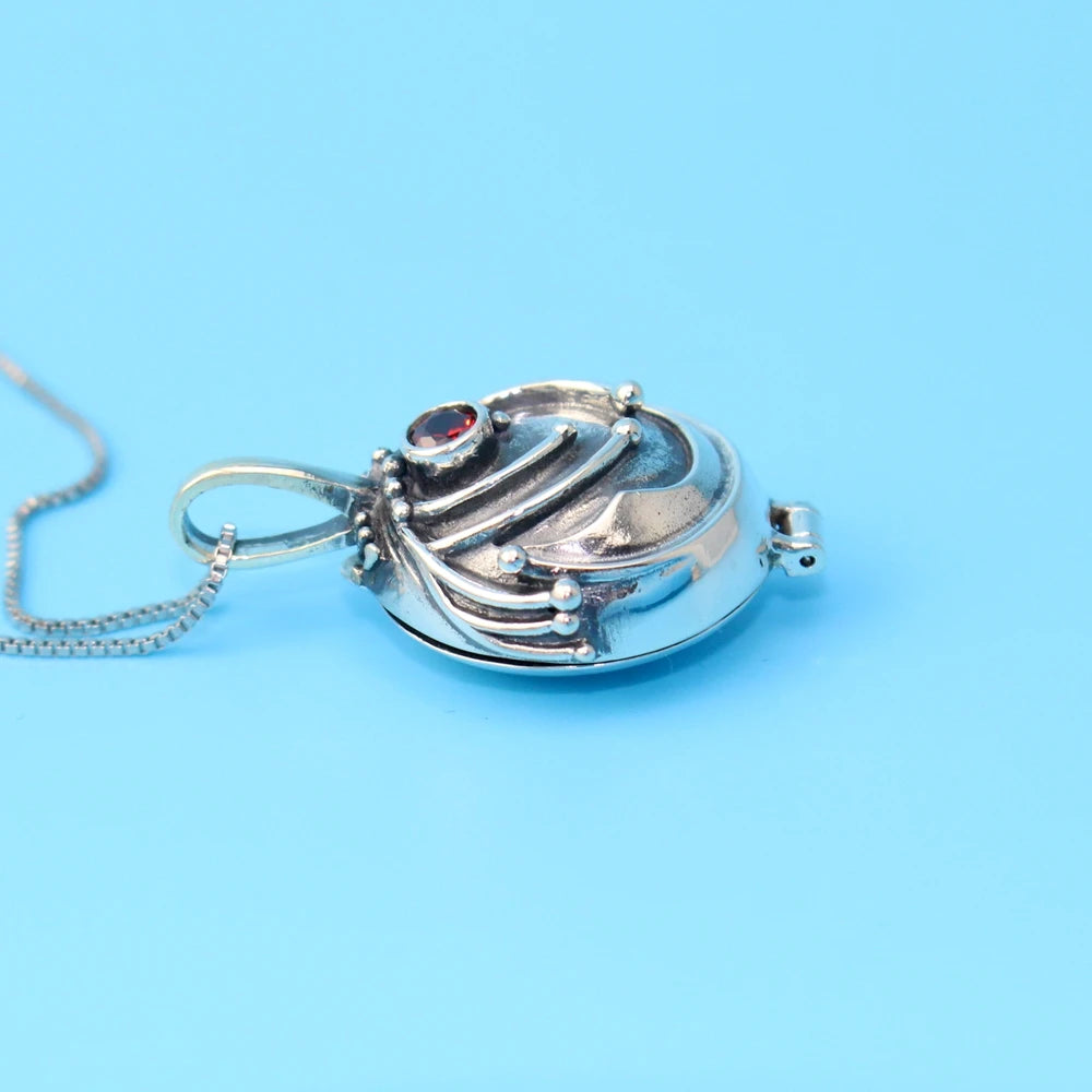 925 Sterling Sliver The Vampire Diaries Elena Pendant Necklace Retro Jewelry Fashion Moive