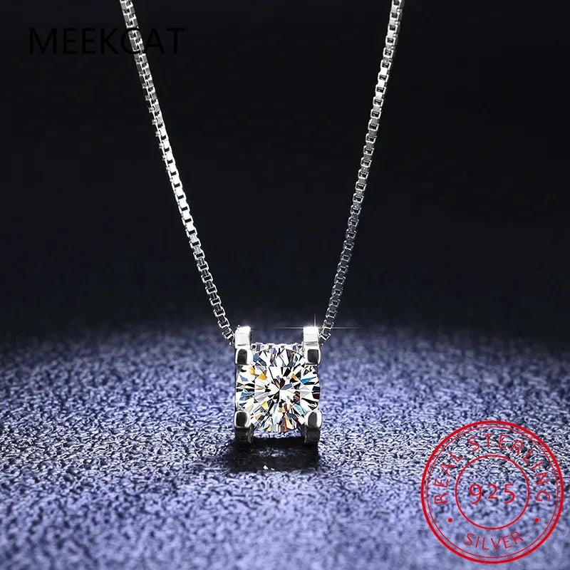3ct D Clolor Real Moissanite Jewelry Sets Women's Sterling Silver 925 Earrings Necklace For Women Bridal Set Gifts