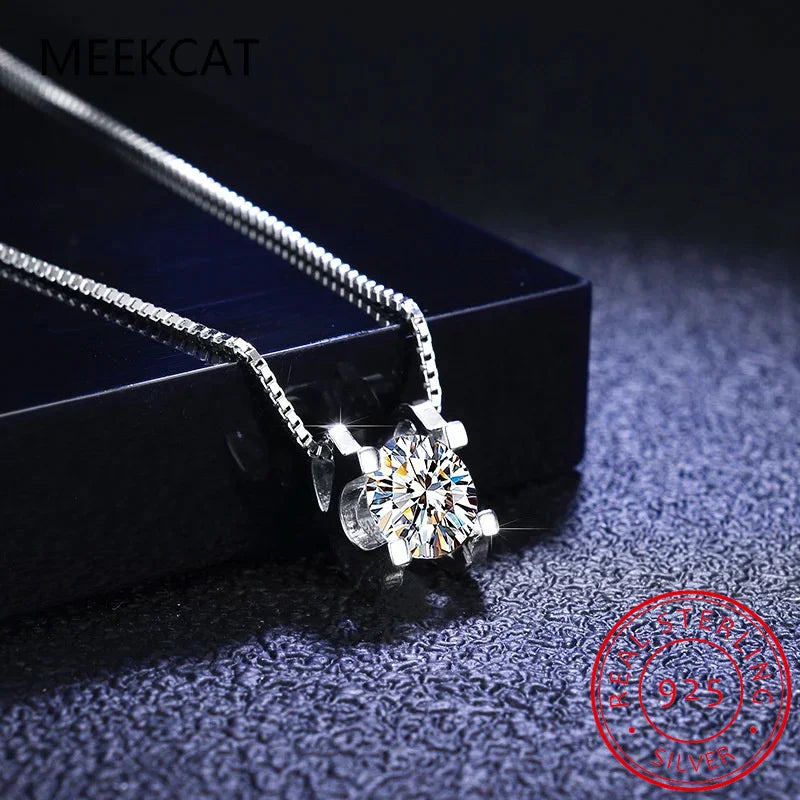 3ct D Clolor Real Moissanite Jewelry Sets Women's Sterling Silver 925 Earrings Necklace For Women Bridal Set Gifts