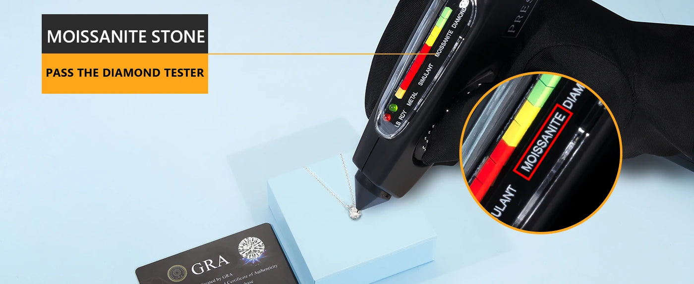 Rose Heart Pendant Necklace for Women 1CT Moissanite S925 Sterling Silver Wedding Anniversary Birthday Engagements Fine Jewelry