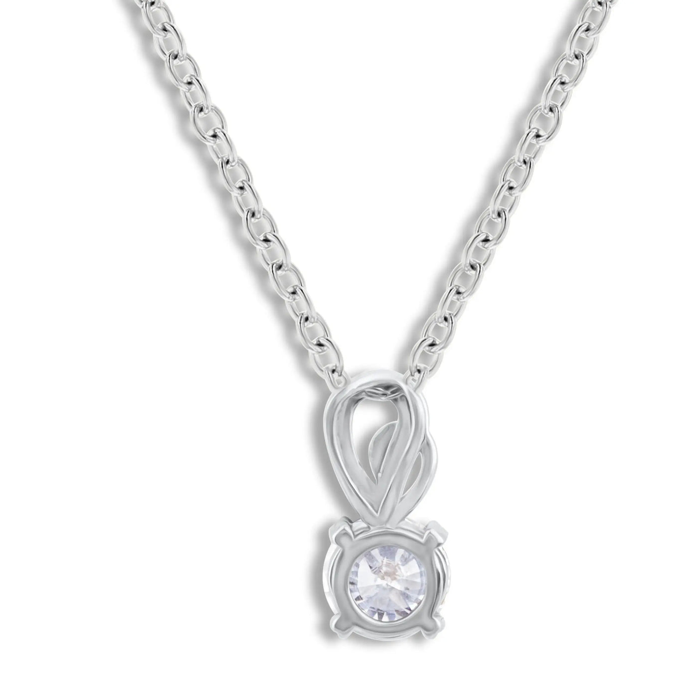 Moissanite Diamond 6.5mm 1CT Necklace For Woman Pendant 925 Silver Necklace For Women Chains Party Bridal Fine Jewelry