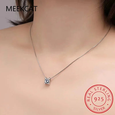 3ct D Clolor Real Moissanite Jewelry Sets Women's Sterling Silver 925 Earrings Necklace For Women Bridal Set Gifts