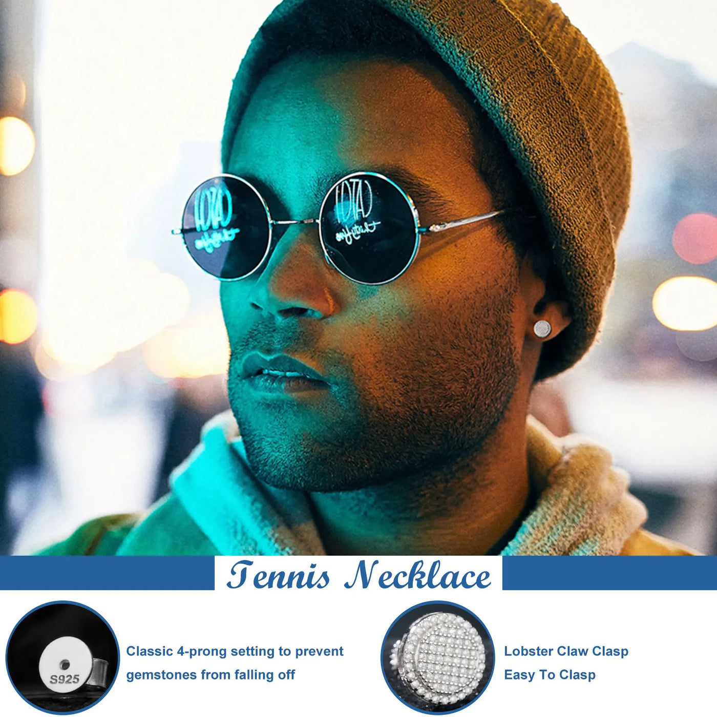 TUHE Unisex Fine Jewelry VVS1 Moissanite Earrings For Women silver 925 Stud Earrings Jewelry Gifts