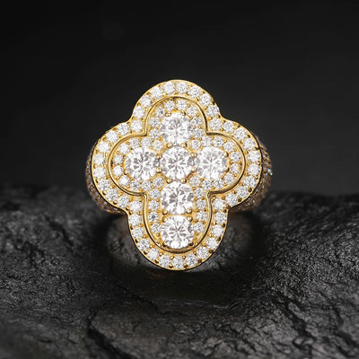 TUHE Unisex luxury VVS1 Moissanite 925 Silver Ring Stone Iced Out Couple Rings For Women Men Hip Hop Gifts