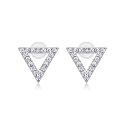 Unique Diamond Set With Moissanite Silver Earrings Luxury Fashion Diamond Earrings Stud Earrings