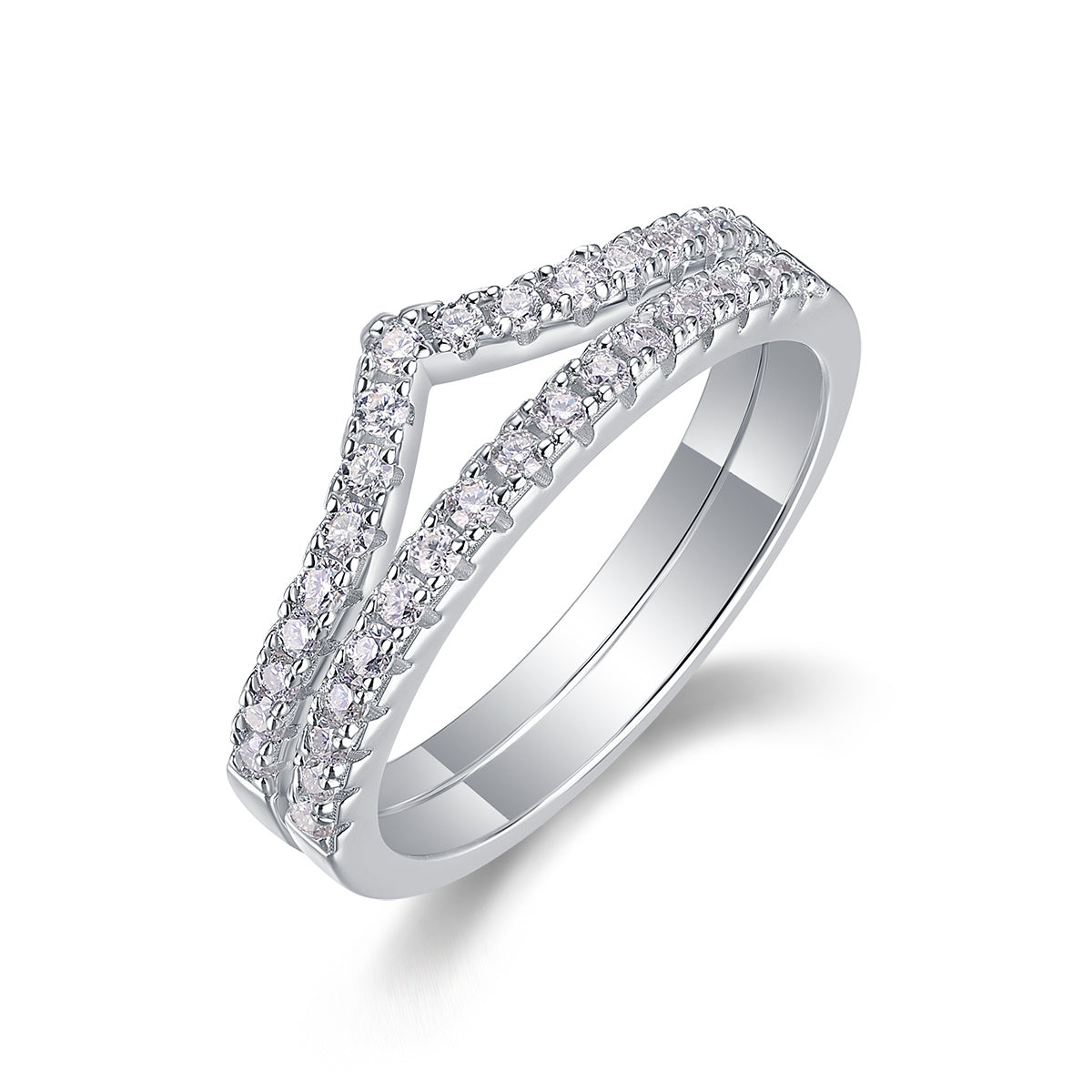 Crown Diamond Ring Luxury And Stylish Moissanite Silver Ring
