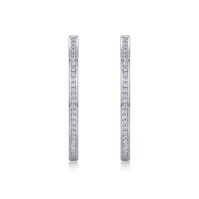 Born Female Master Luxury Fashion Diamond Earrings Stud Inlaid With Mosan Diamond Silver Jewelry